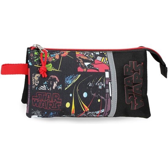 STAR WARS ESTUCHE ESCOLAR POLIÉSTER NEGRO image 0