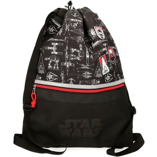 STAR WARS MOCHILA SACO Y PORTA ALIMENTOS POLIÉSTER NEGRO image 0