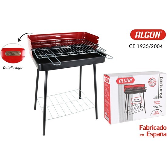RECT. BARBECUE 52X37 W/GRIL REINF. ALGON image 0