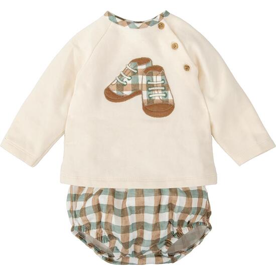 CONJUNTO FELPA BEBE NIÑO AMBAR image 0