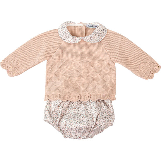 CONJUNTO RANITA PUNTO BEBE NIÑA ESCARCHA image 0