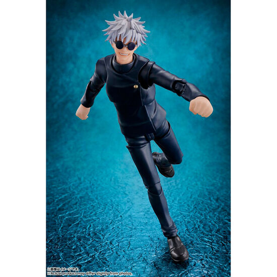 FIGURA S.H. FIGUARTS SATORU GOJO JUJUTSU TECHNICAL HIGH SCHOOL JUJUTSU KAISEN 16CM image 1