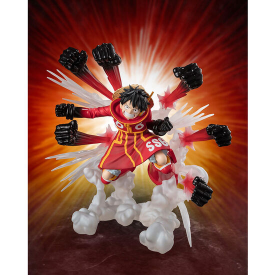 FIGURA S.H. FIGUARTS ZERO MONKEY D LUFFY GUM GUM HAWK GATLING EXTRA BATTLE ONE PIECE 18CM image 0