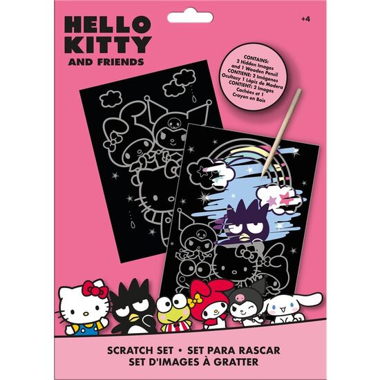SET PAPELERIA SCRATCH ART HELLO KITTY AND FRIENDS image 0