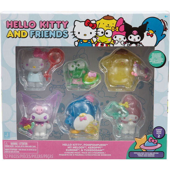 BLISTER 6 FIGURAS HELLO KITTY 5CM image 1