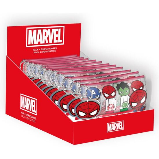 SET 4 SUBRAYADORES LOS VENGADORES AVENGERS MARVEL SURTIDO image 0