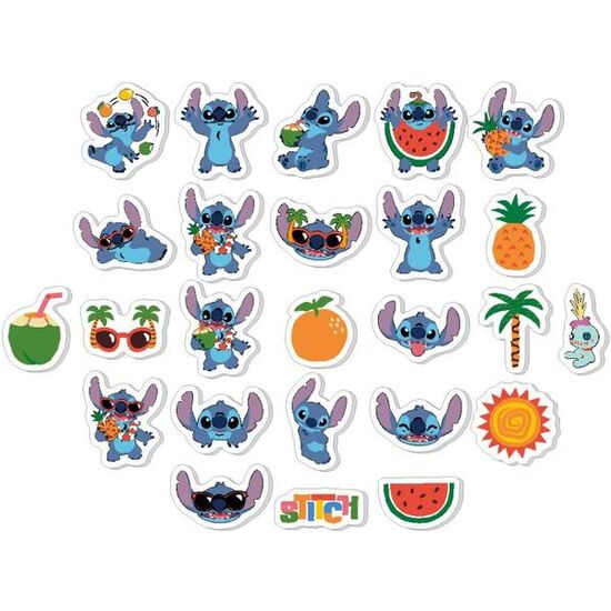 BLISTER 25 GOMAS DE BORRAR STITCH DISNEY image 1