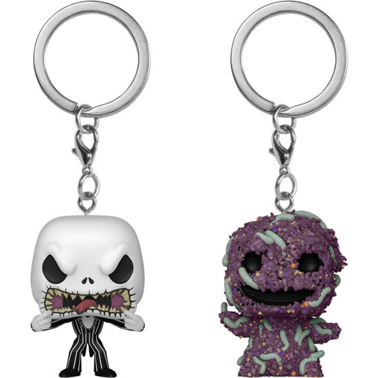 BLISTER 2 LLAVEROS POCKET POP DISNEY PESADILLA ANTES DE NAVIDAD JACK & OOGIE BOOGIE image 0