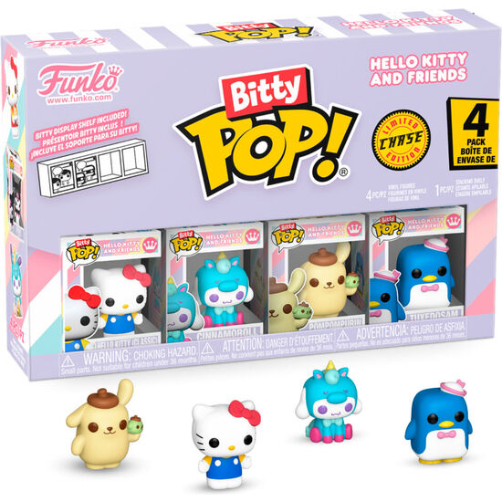 BLISTER 4 FIGURAS BITTY POP HELLO KITTY AND FRIENDS HELLO KITTY image 1