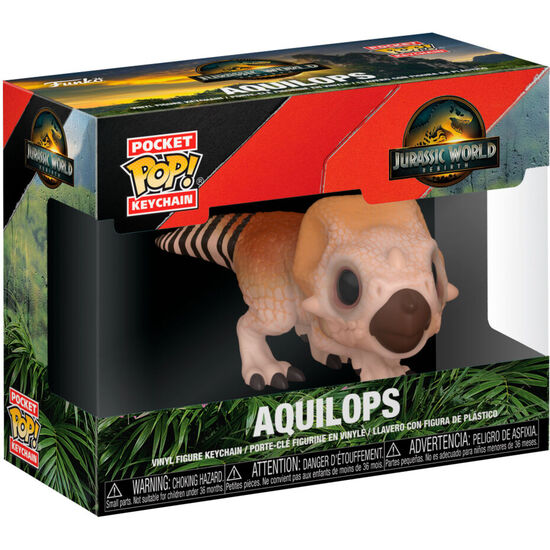 LLAVERO POCKET POP JURASSIC WORLD EL RENACER AQUILOPS image 0