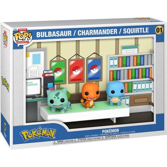 FIGURA POP MOMENTS DELUXE POKEMON 1996 BULBASAUR CHARMANDER SQUIRTLE image 0