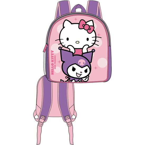 MOCHILA 3D KUROMI & HELLO KITTY 30CM image 0