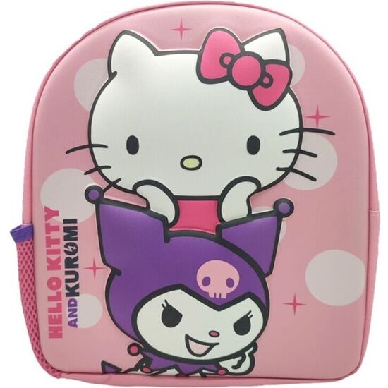 MOCHILA 3D KUROMI & HELLO KITTY 30CM image 1