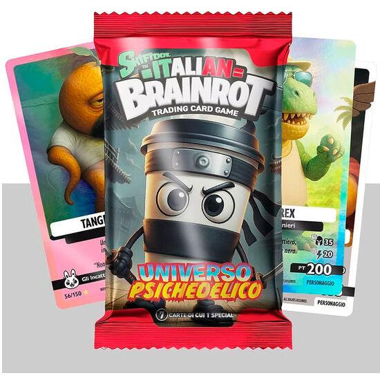SOBRE 7 CARTAS COLECCIONABLES UNIVERSO PSICHEDELICO SKIFIDOL ITALIAN BRAINROT ITALIANO SURTIDO image 2