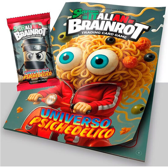ALBUM + SOBRE DE 7 CARTAS COLECCIONABLES UNIVERSO PSICHEDELICO SKIFIDOL ITALIAN BRAINROT ITALIANO image 0