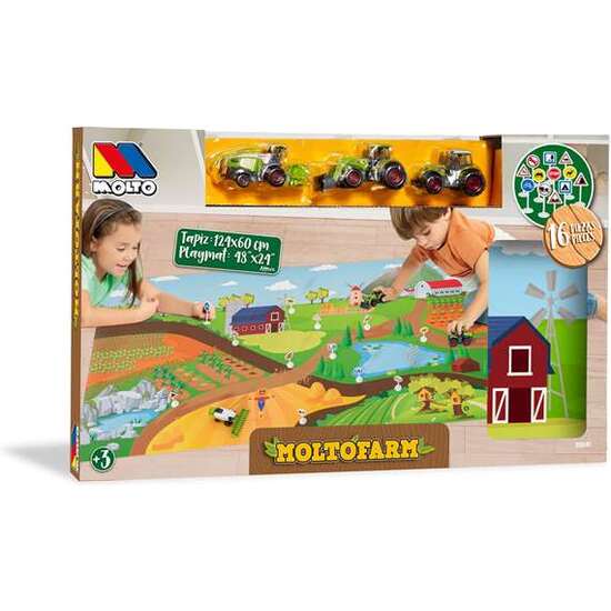 TAPIZ GRANJA CON TRACTOR 50X31X5,50 CM image 0