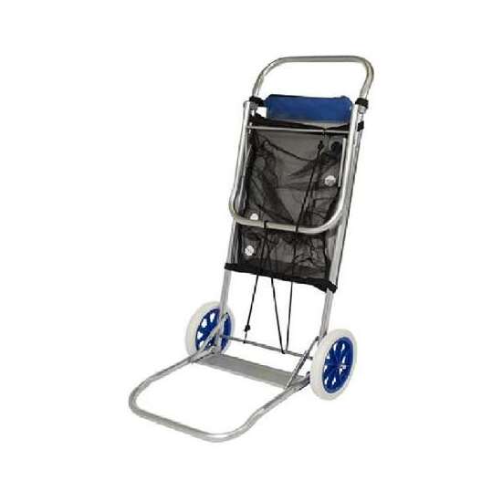 CARRO PORTASILLAS ALUMINIO 52X37X105 CM CONVERTIBLE EN MESA image 0