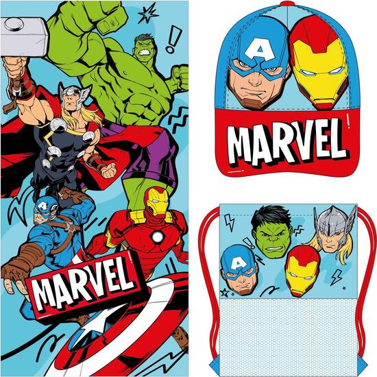 TOALLA SET SAQUITO AVENGERS image 0