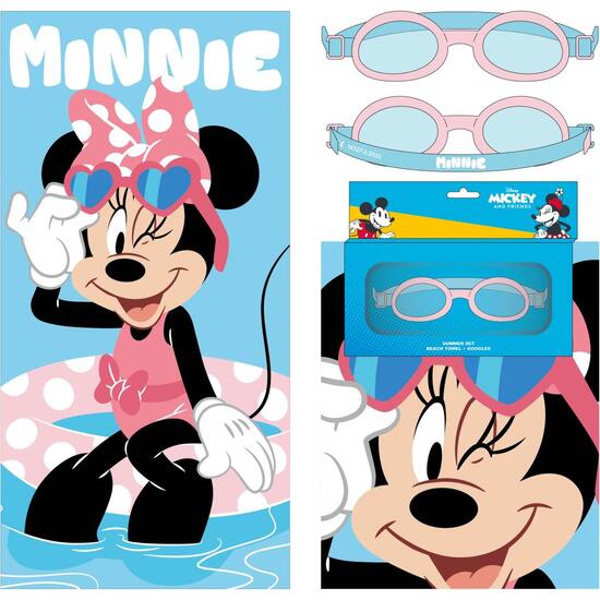 TOALLA SET GAFAS NATACIÓN MINNIE image 0