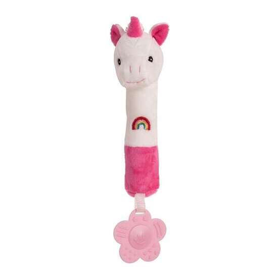 SONAJERO/PITO MORDEDOR UNICORNIO ROSI 22 CM. image 1