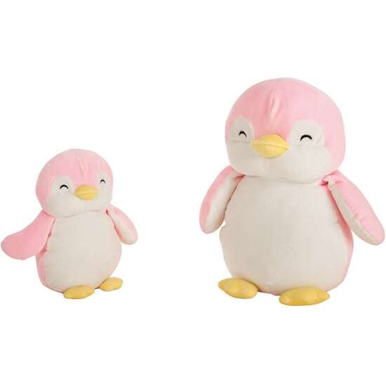 PELUCHE PINGÜINO EXTRASUAVE 25 CM 2 COLORES (ROSA O AZUL) - MODELOS SURTIDOS image 1