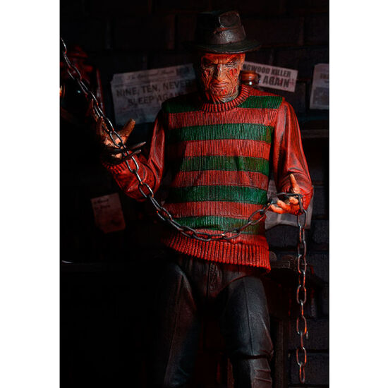 FIGURA ARTICULADA ULTIMATE FREDDY KRUEGER 30TH ANNIVERSARY PESADILLA EN ELM STREET 18CM image 2