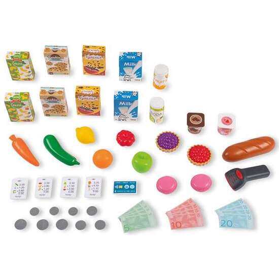 SUPERMERCADO MAXIMARKET CON CARRITO, CAJA REGISTRADORA Y 50 ACCESORIOS. 89,60X80X59,60 CM image 4
