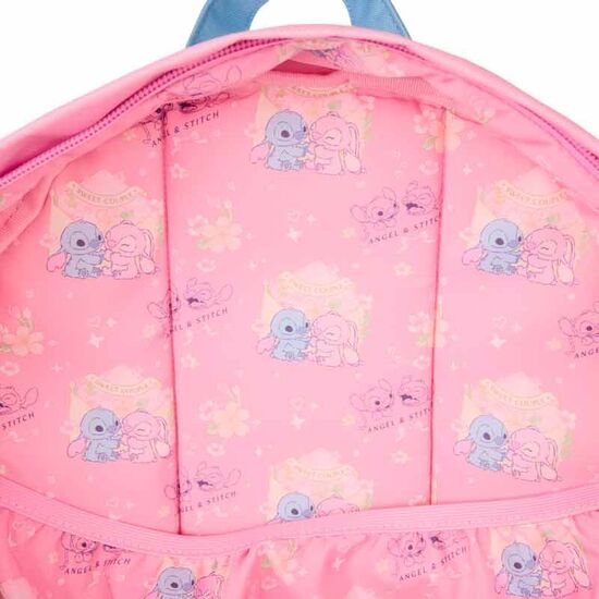 MOCHILA NYLON STITCH & ANGEL STITCH DISNEY LOUNGEFLY 43CM image 3