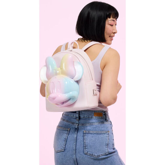 MOCHILA PASTEL TIE-DYE MINNIE MOUSE DISNEY LOUNGEFLY 31CM image 2