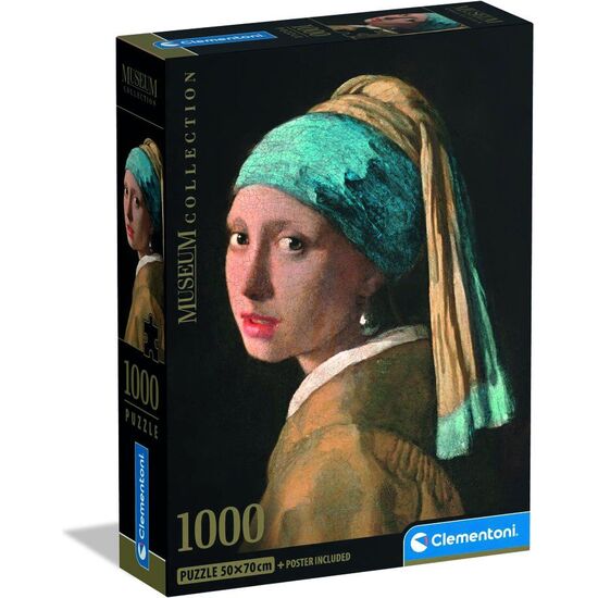 PUZZLE GIRL WITH PEARL EARRING VERMEER MUSEUM 1000PZS image 1