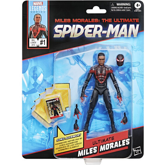 FIGURA MILES MORALES ULTIMATE SPIDER-MAN MARVEL LEGENDS 15CM image 0