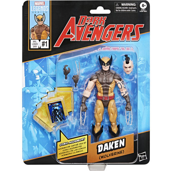 FIGURA DAKEN WOLVERINE DARK AVENGERS MARVEL LEGENDS 15CM image 0