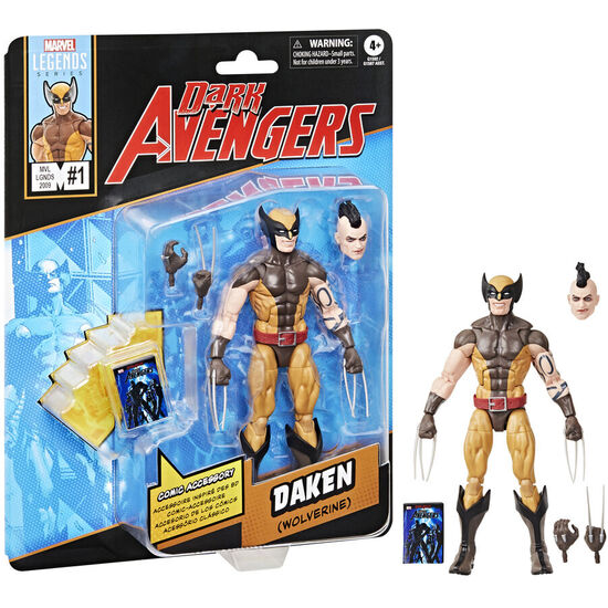 FIGURA DAKEN WOLVERINE DARK AVENGERS MARVEL LEGENDS 15CM image 2