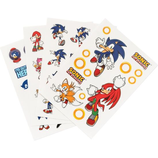 SET PEGATINAS REUTILIZABLES SONIC THE HEDGEHOG image 0