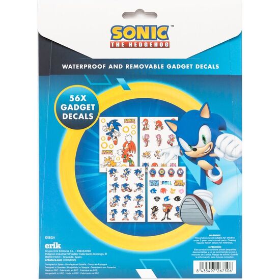 SET PEGATINAS REUTILIZABLES SONIC THE HEDGEHOG image 2