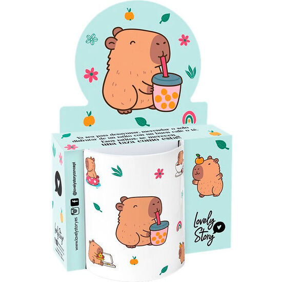 TAZA BLUBBLE TEA CAPIBARA 330ML image 0