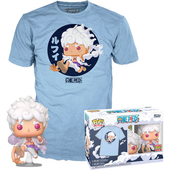 SET FIGURA POP &#38; TEE ONE PIECE LUFFY FIFTH GEAR image 0