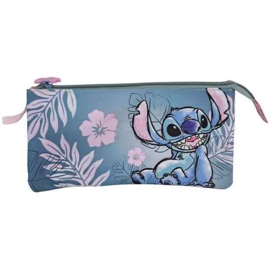 STITCH PINK ESTUCHE TRIPLE. INTERIOR TOTALMENTE FORRADO Y PERSONALIZADO.44 X 30 X 20 CM. image 0