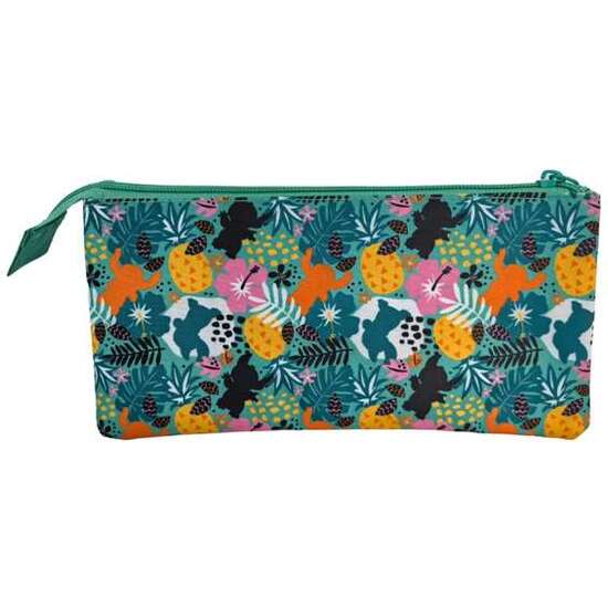 STITCH TROPICAL ESTUCHE TRIPLE. INTERIOR TOTALMENTE FORRADO Y PERSONALIZADO. 44 X 30 X 20 CM. image 0