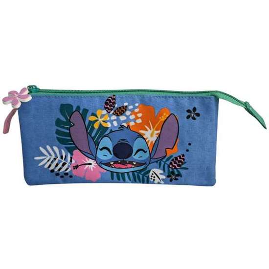 STITCH TROPICAL ESTUCHE TRIPLE. INTERIOR TOTALMENTE FORRADO Y PERSONALIZADO. 44 X 30 X 20 CM. image 2
