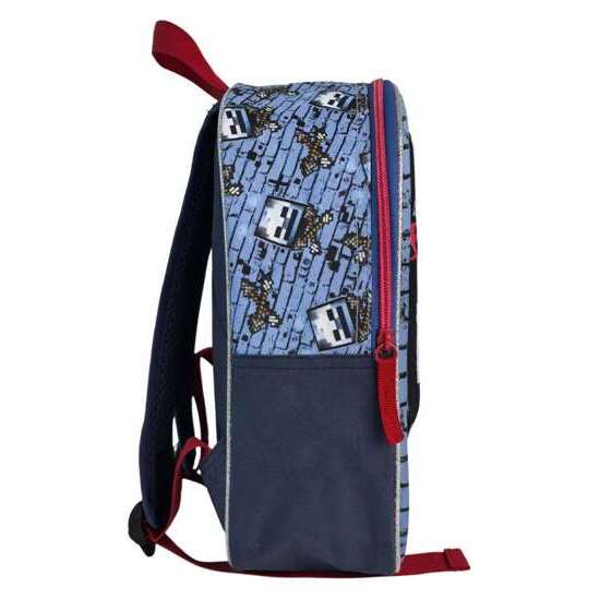 MINECRAFT HOSTILE BEHAVIOUR MOCHILA PREESCOLAR 3D. BOLSILLO LATERAL.30 X 24 X 8 CM. image 1