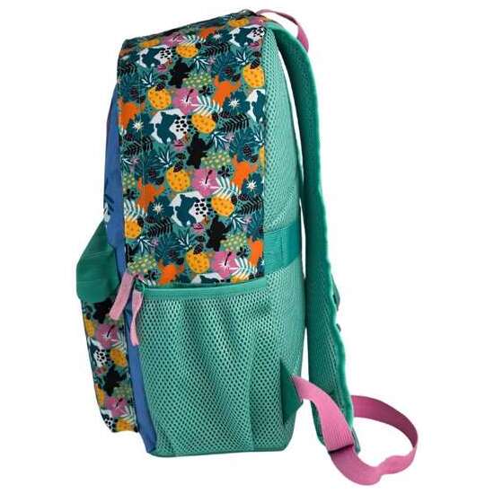 STITCH TROPICAL MOCHILA AMERICANO ADAPTABLE A CARRO, ESPALDERA ACOLCHADA. CON ACCESORIO POM-POM.37 X 27 X 17 CM. image 3