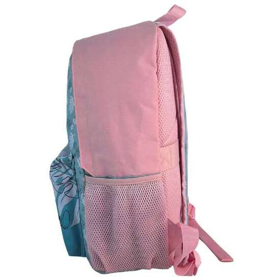 STITCH PINK MOCHILA AMERICANO ADAPTABLE A CARRO, ESPALDERA ACOLCHADA. CON ACCESORIO POM-POM.30 X 24 X 8 CM. image 3