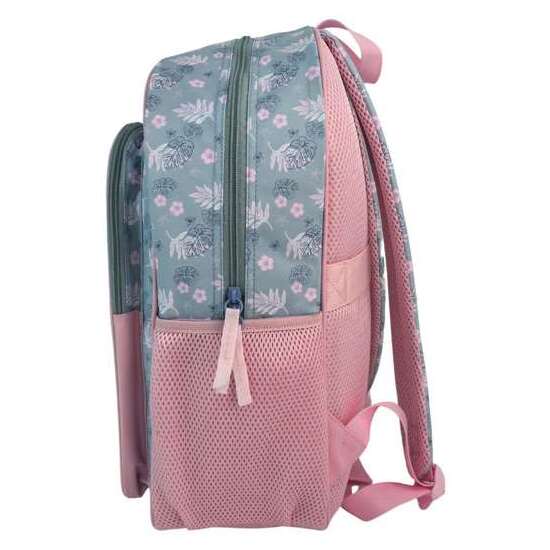 STITCH PINK MOCHILA PRIMARIA DOBLE COMPARTIMENTO (GRAN CAPACIDAD), ADAPTABLE A CARRO). CON ACCESORIO POM-POM.42 X 31 X 13.5 CM. image 3