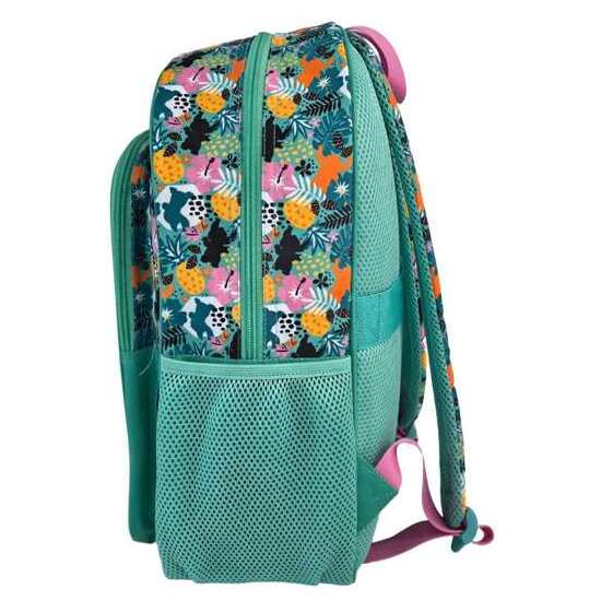 STITCH TROPICAL MOCHILA PRIMARIA DOBLE COMPARTIMENTO (GRAN CAPACIDAD), ADAPTABLE A CARRO). CON ACCESORIO POM-POM.45 X 32 X 20 CM. image 3