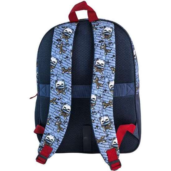 MINECRAFT HOSTILE BEHAVIOUR MOCHILA PRIMARIA DOBLE COMPARTIMENTO (GRAN CAPACIDAD), ADAPTABLE A CARRO). 44 X 30 X 20 CM. image 2