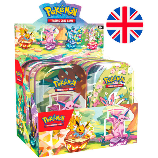 MINI LATA JUEGO CARTAS EVOLUCIONES PRISMATICAS POKEMON SURTIDO INGLES image 0