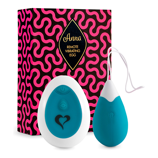 FEELZTOYS - ANNA VIBRATING EGG REMOTE DEEP GREEN image 0