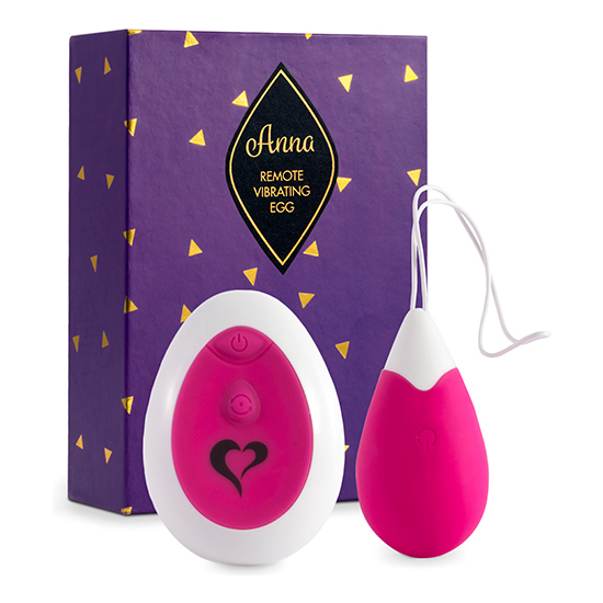 FEELZTOYS - ANNA VIBRATING EGG REMOTE DEEP PINK image 0