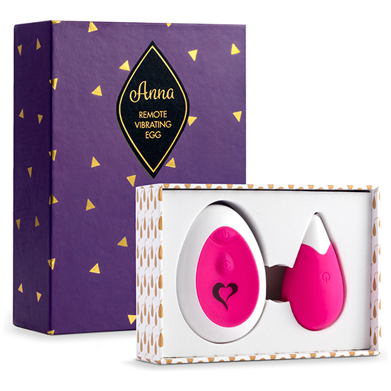 FEELZTOYS - ANNA VIBRATING EGG REMOTE DEEP PINK image 1